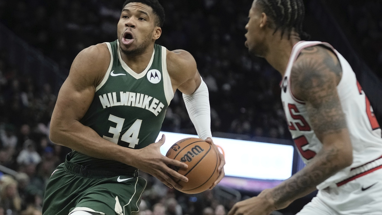 爱游戏入口-江苏队轻取公牛，字母哥统治全场